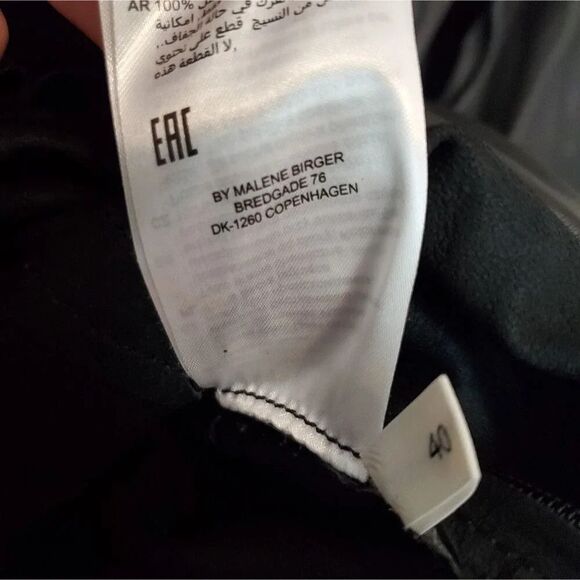 By Malene Birger Karmillos Black Lambskin Leather Maxi Dress Size 40 EU Women - Picture 10 of 16